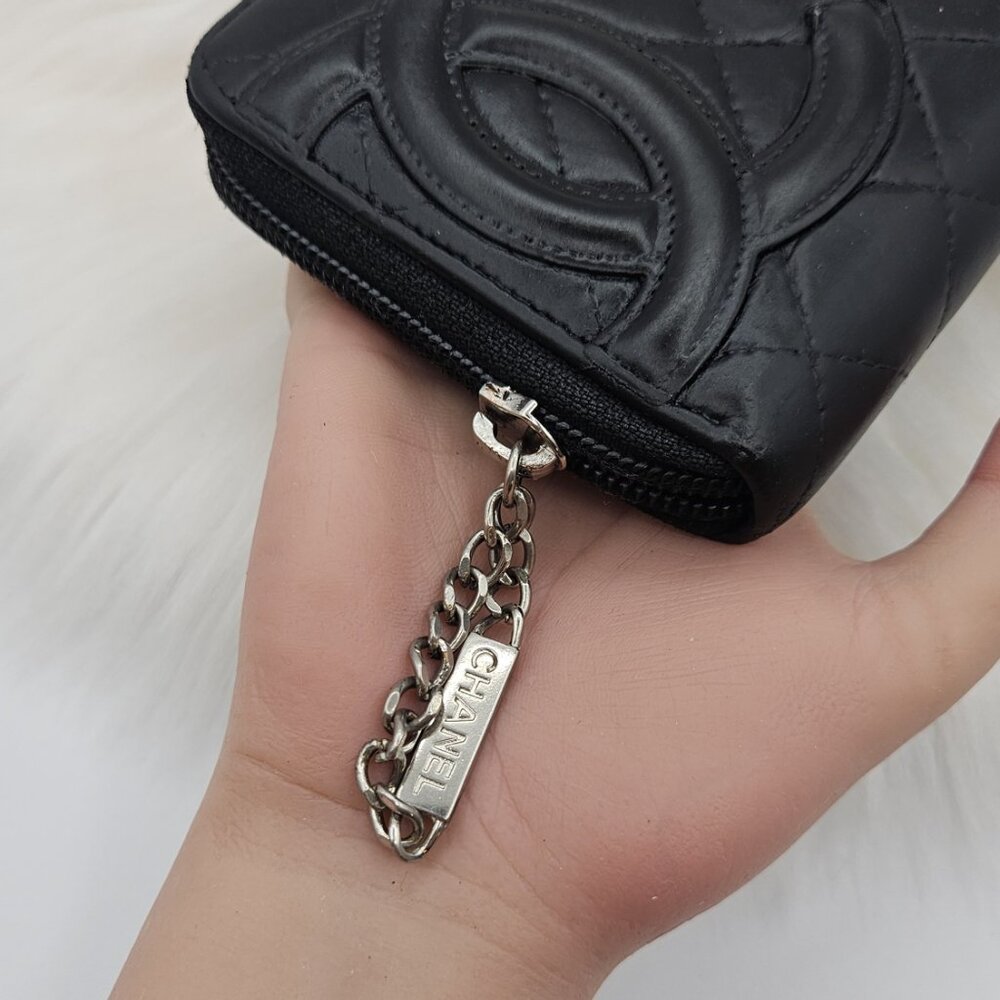 Chanel  Black Quilted Leather Cambon Ligne Zippy Organizer Wallet - Picture 8 of 17